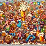 DALL·E 2023-11-12 16.26.51 - A cartoon-style image of a beer party. The artwork should feature animated characters, diverse in appearance, enjoying a fun and lively beer party. Th.png